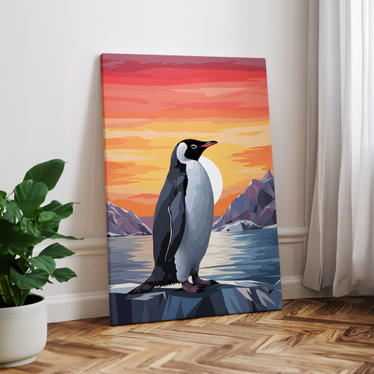 wandbilder-tiere-leinwand-poster-pinguin-2x3