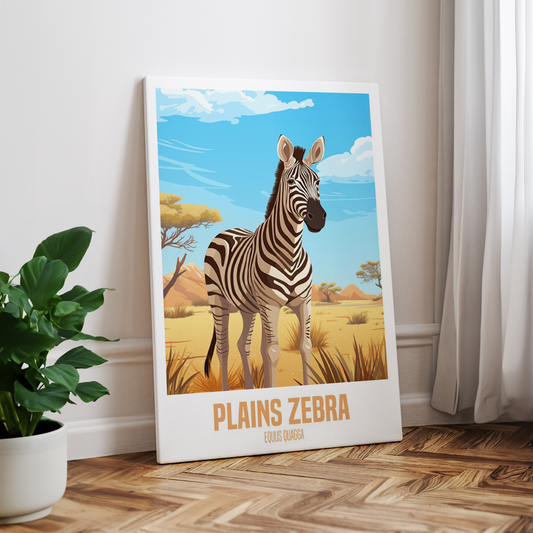 wandbilder-tiere-leinwand-poster-plains-zebra-1