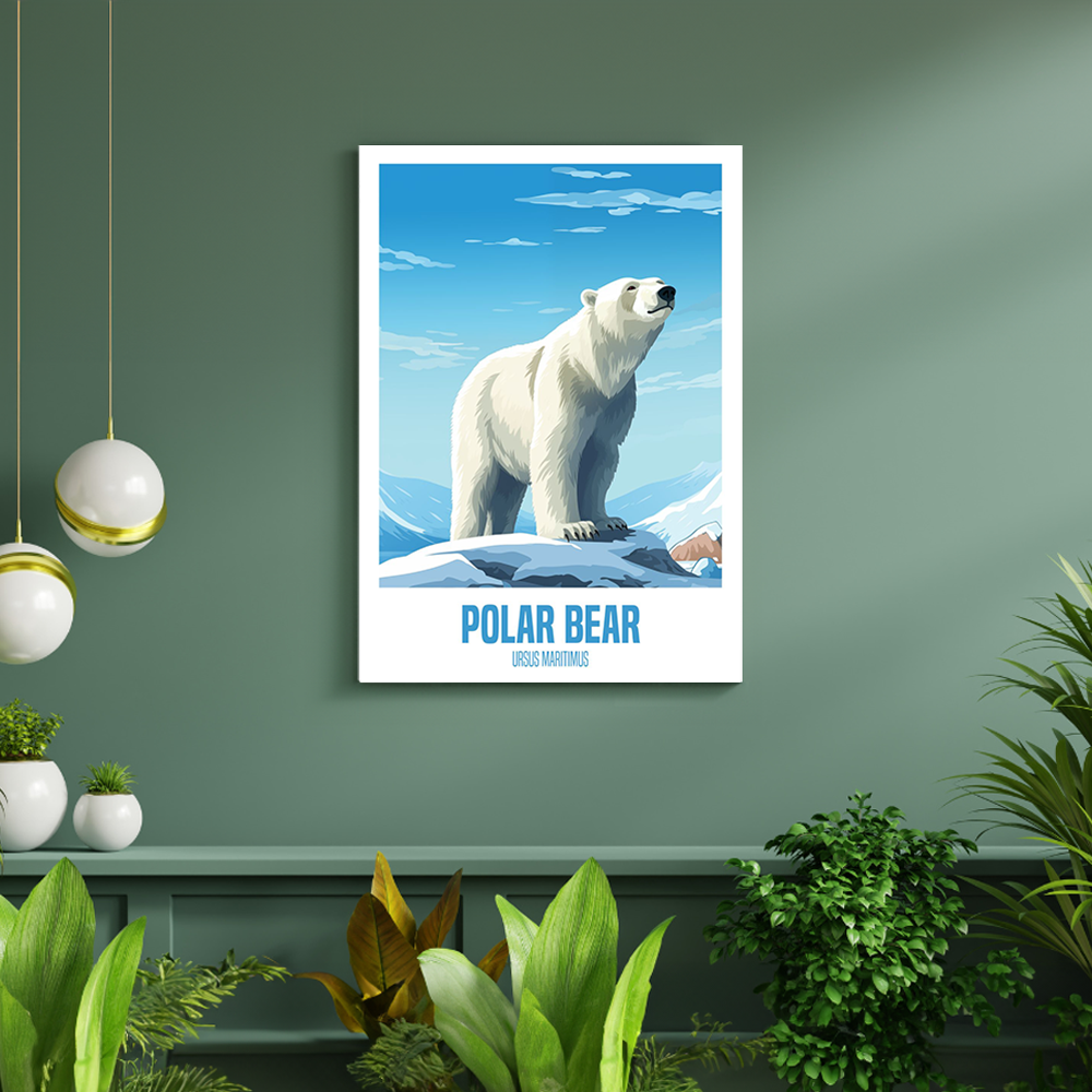 wandbilder-tiere-leinwand-poster-polar-bear-2-DIN-A