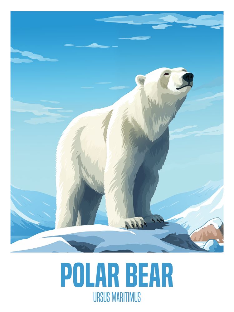 wandbilder-tiere-leinwand-poster-polar-bear-2