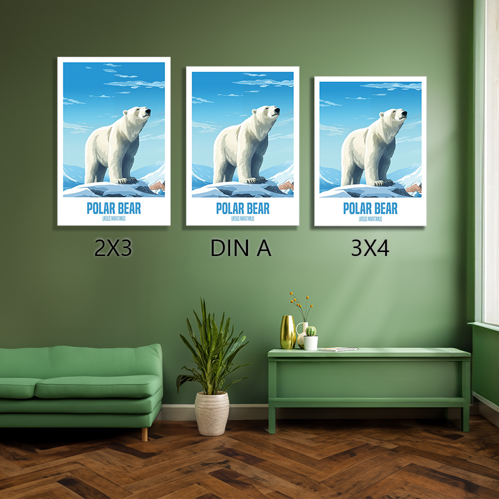 wandbilder-tiere-leinwand-poster-polar-bear-2