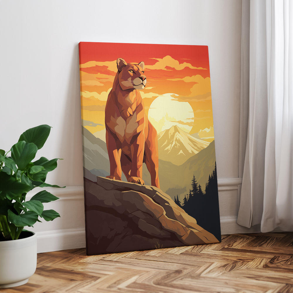 wandbilder-tiere-leinwand-poster-puma-2x3-2