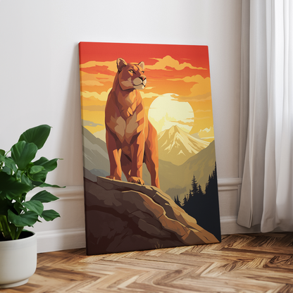 wandbilder-tiere-leinwand-poster-puma-2x3-2