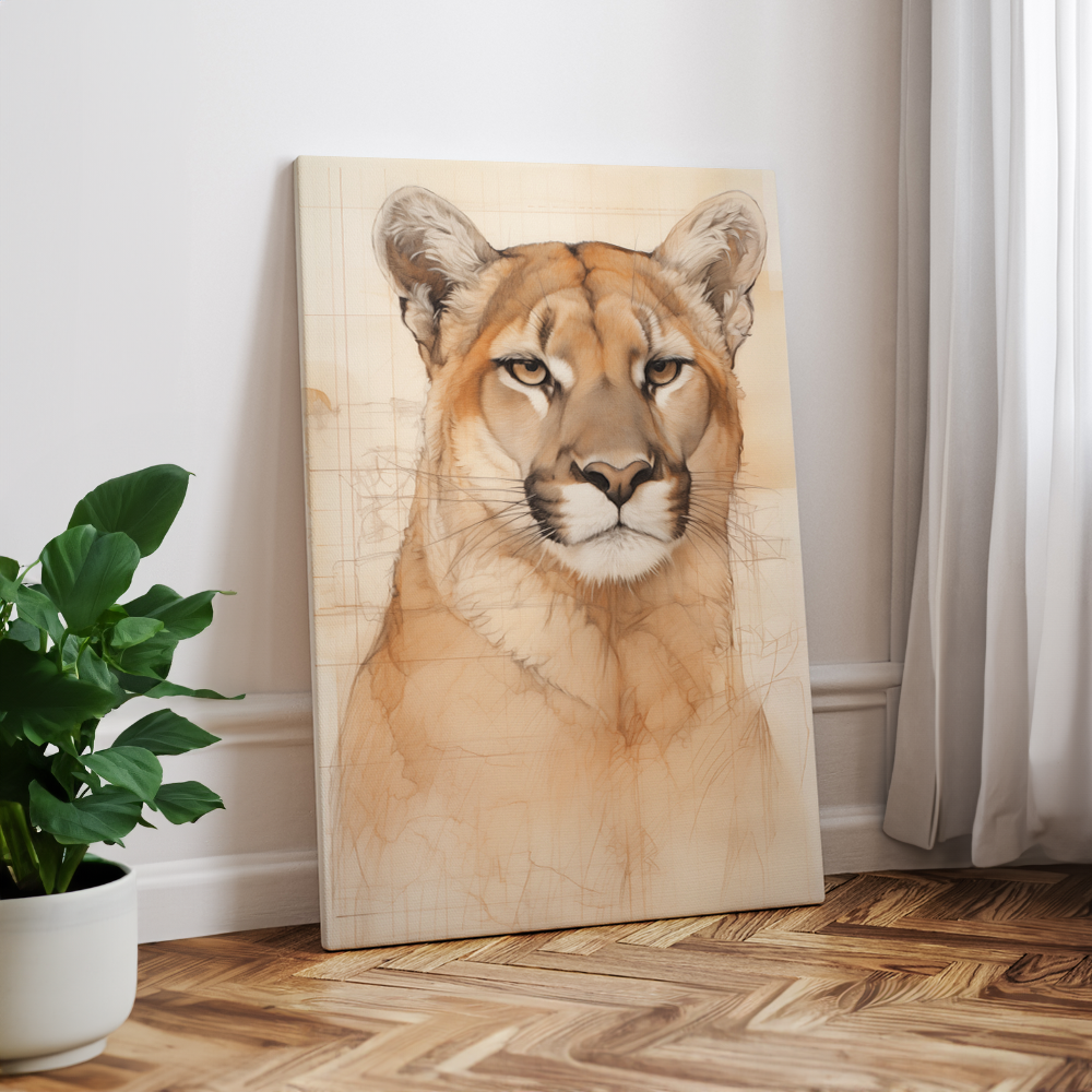 wandbilder-tiere-leinwand-poster-puma-2x3