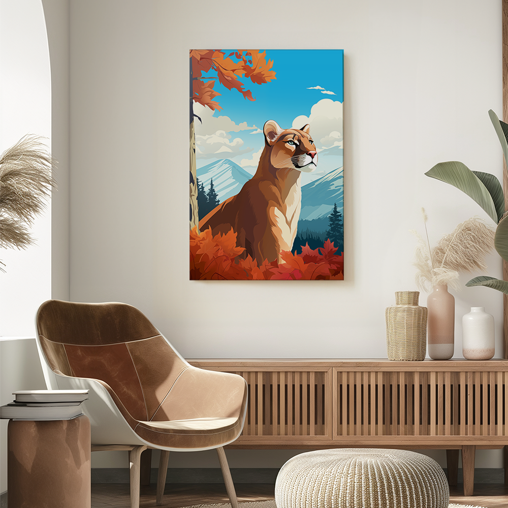 wandbilder-tiere-leinwand-poster-puma-full-2x3