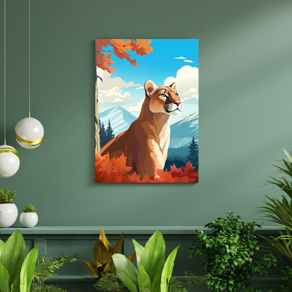 wandbilder-tiere-leinwand-poster-puma-full-DIN