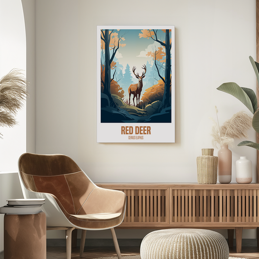 wandbilder-tiere-leinwand-poster-red-deer-2x3