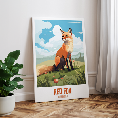 wandbilder-tiere-leinwand-poster-red-fox-1