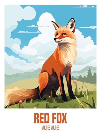 wandbilder-tiere-leinwand-poster-red-fox-2