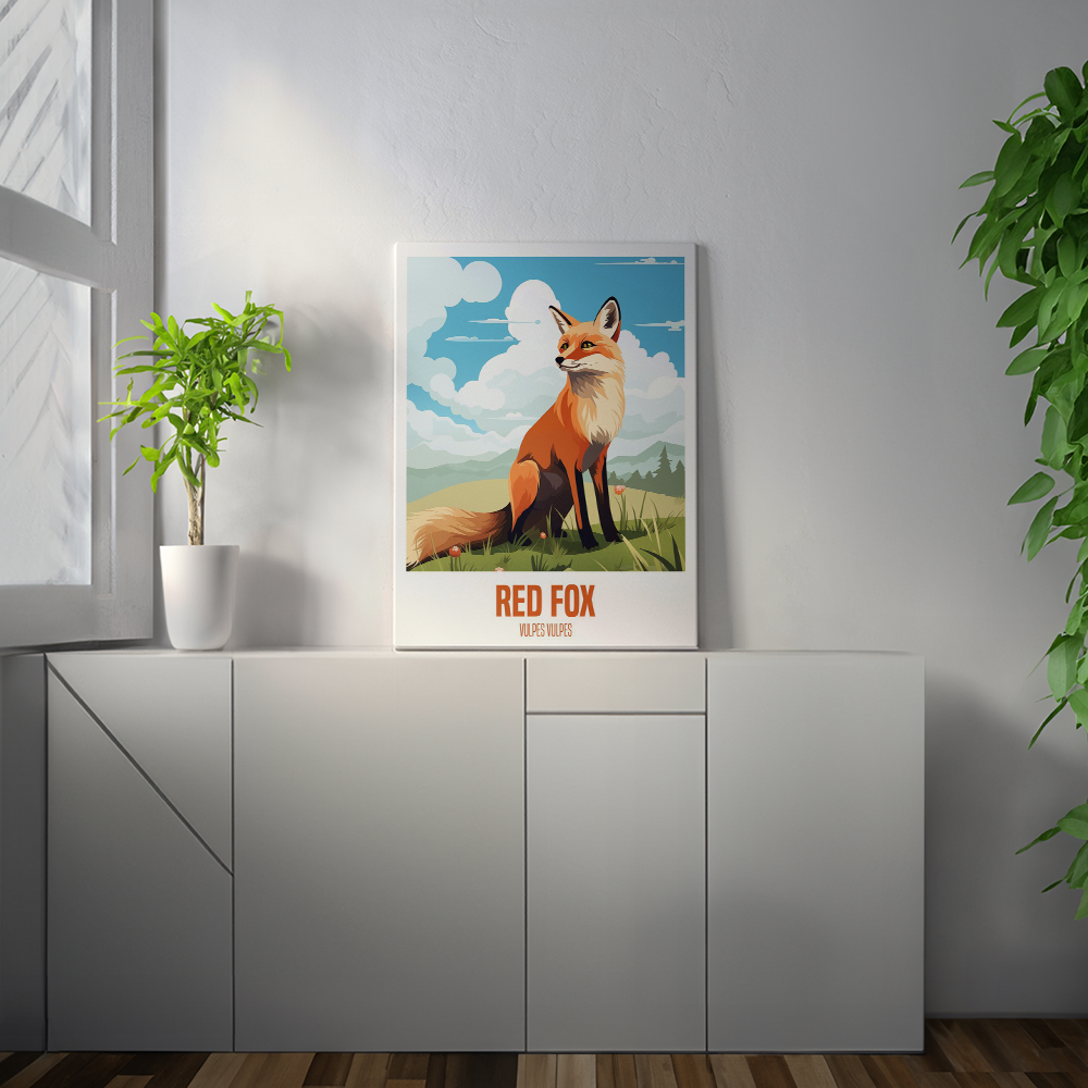 wandbilder-tiere-leinwand-poster-red-fox-2