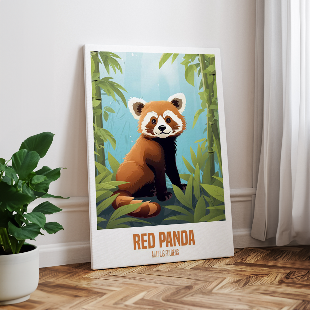 wandbilder-tiere-leinwand-poster-red-panda-1