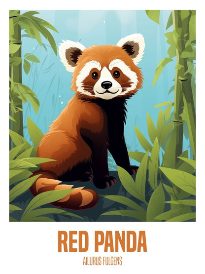 wandbilder-tiere-leinwand-poster-red-panda-2