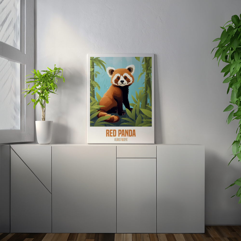 wandbilder-tiere-leinwand-poster-red-panda-2