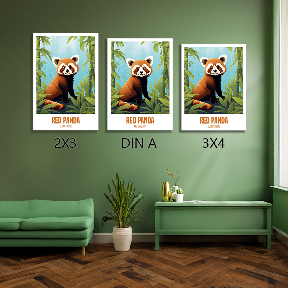 wandbilder-tiere-leinwand-poster-red-panda-2