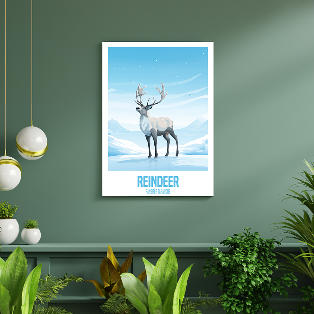 wandbilder-tiere-leinwand-poster-reindeer-DIN