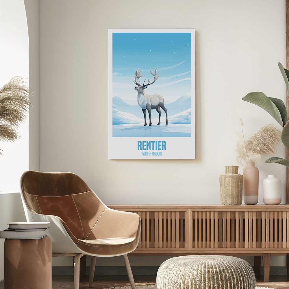 wandbilder-tiere-leinwand-poster-rentier-2x3