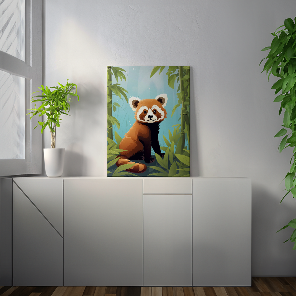 wandbilder-tiere-leinwand-poster-roter-panda-0-3x4