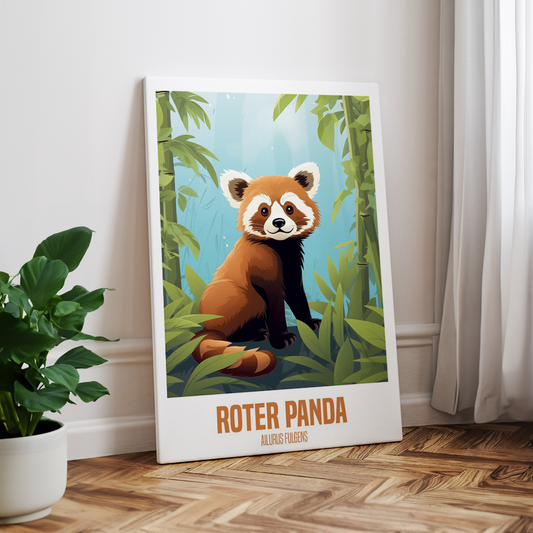 wandbilder-tiere-leinwand-poster-roter-panda-1