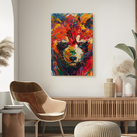 wandbilder-tiere-leinwand-poster-roter-panda-2x3