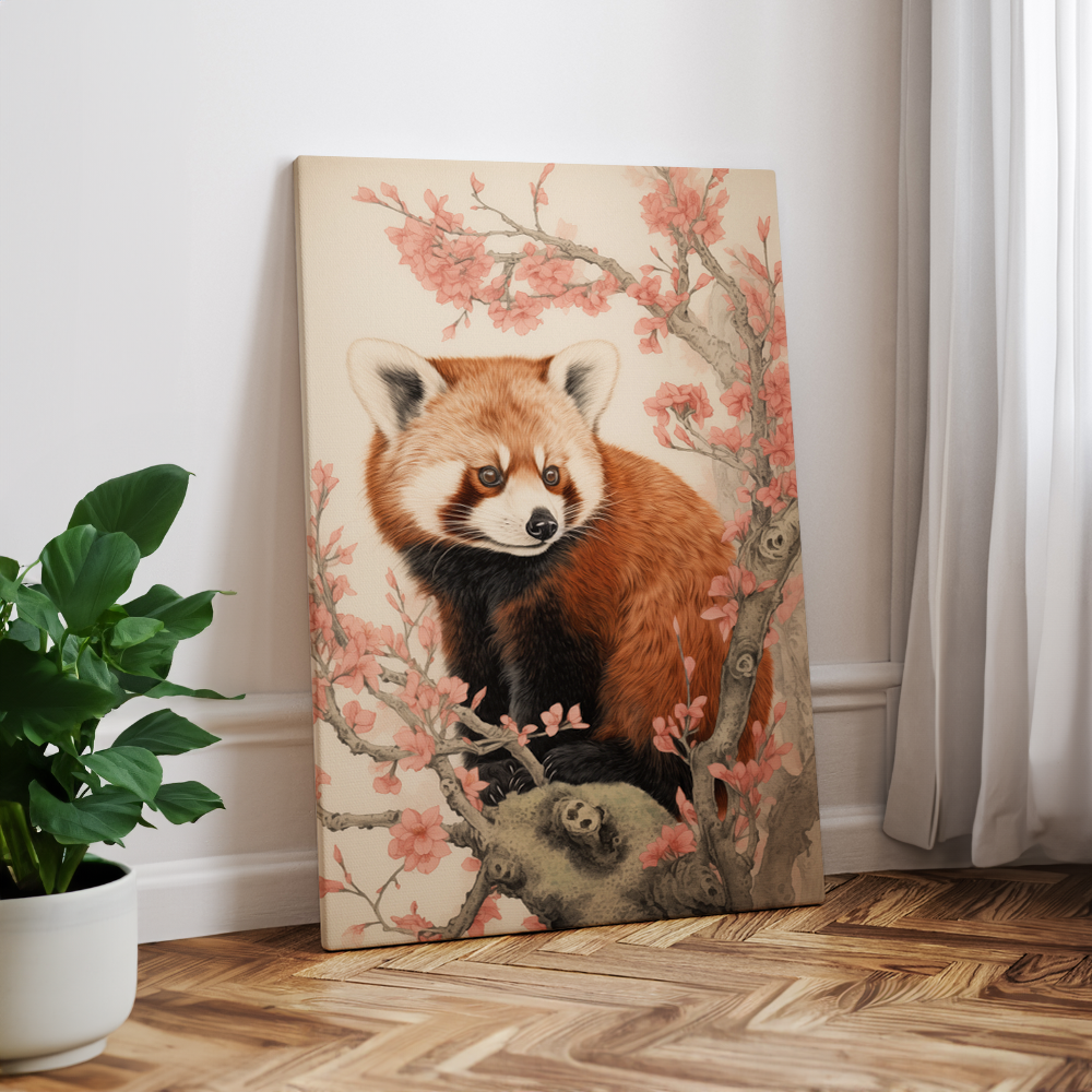 wandbilder-tiere-leinwand-poster-roter-panda-2x3