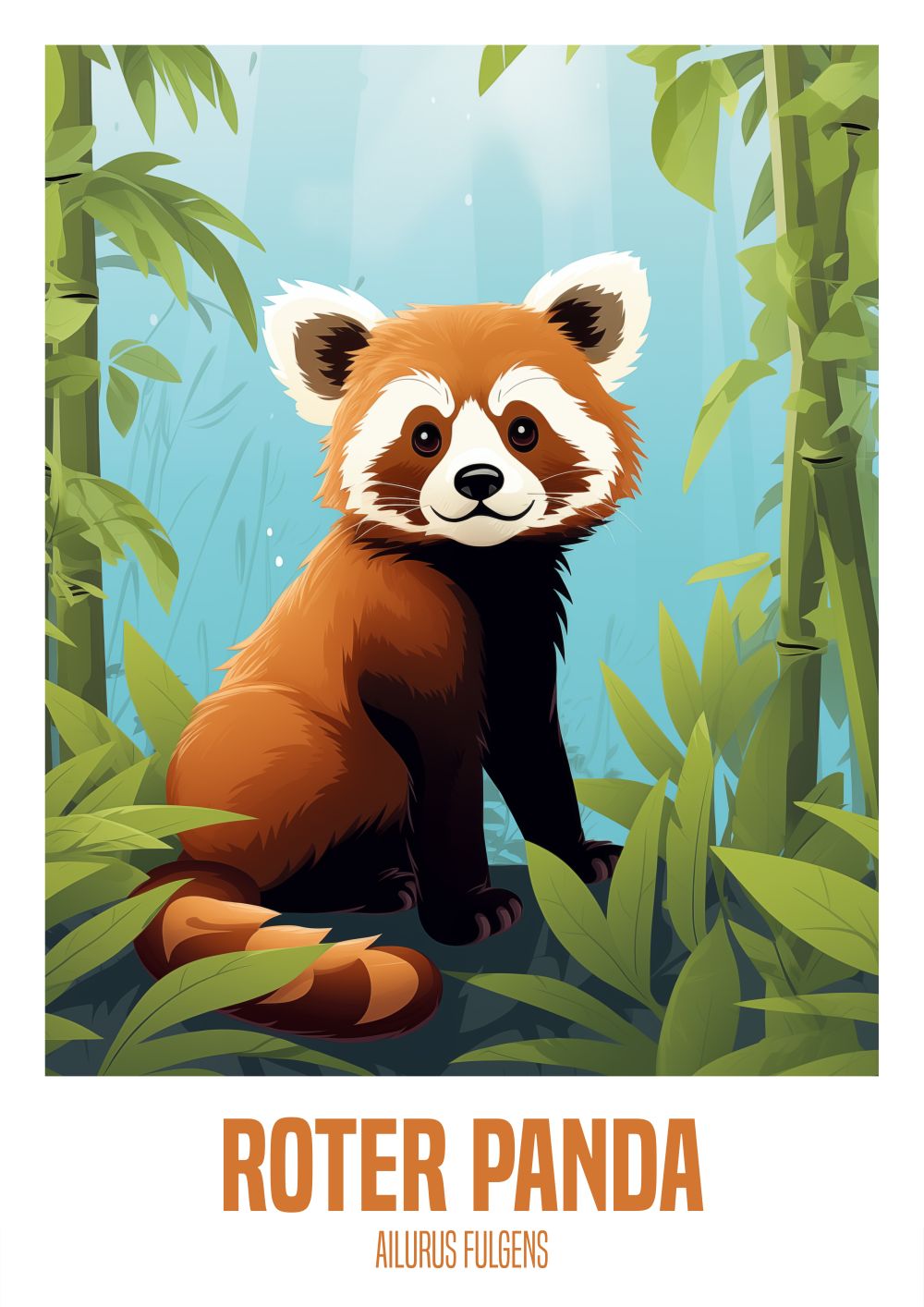 wandbilder-tiere-leinwand-poster-roter-panda-DIN-DIN-A