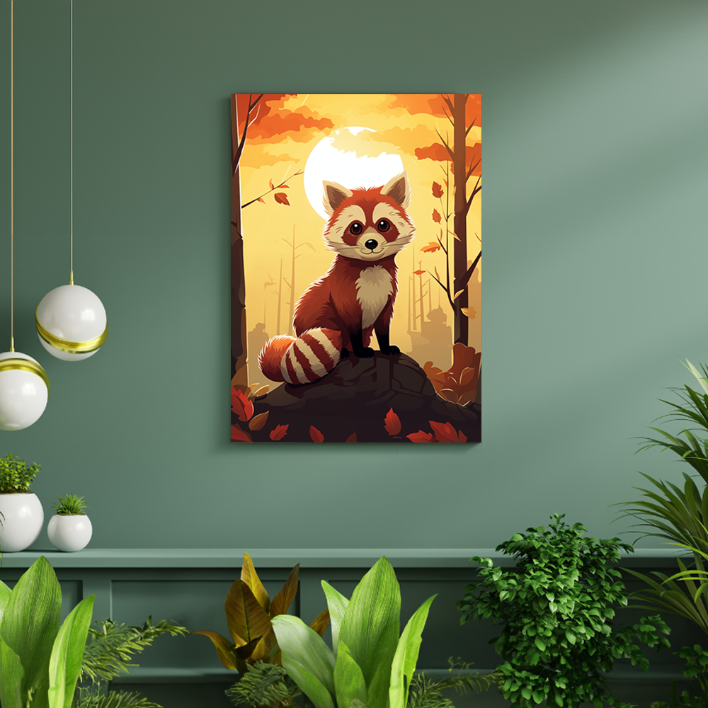 wandbilder-tiere-leinwand-poster-roter-panda-DIN