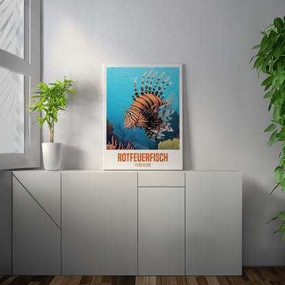 wandbilder-tiere-leinwand-poster-rotfeuerfisch-2