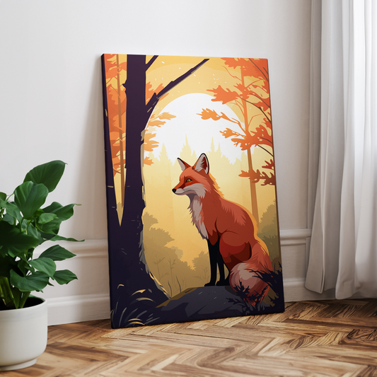 wandbilder-tiere-leinwand-poster-rotfuchs-2x3