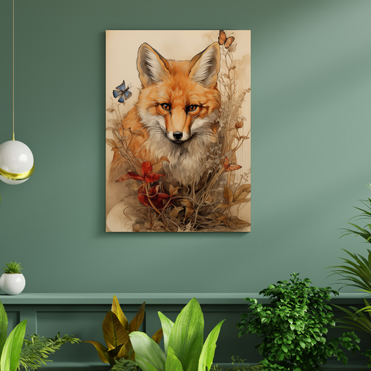 wandbilder-tiere-leinwand-poster-rotfuchs-DIN