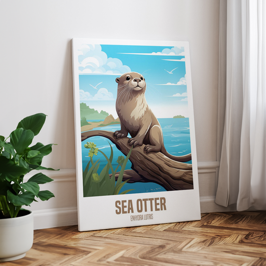 wandbilder-tiere-leinwand-poster-sea-otter-1