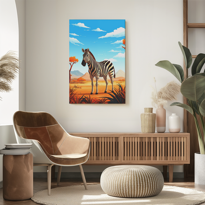 wandbilder-tiere-leinwand-poster-steppenzebra-1-2x3