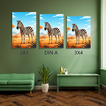 wandbilder-tiere-leinwand-poster-steppenzebra-1-3x4-DIN-A-2x3