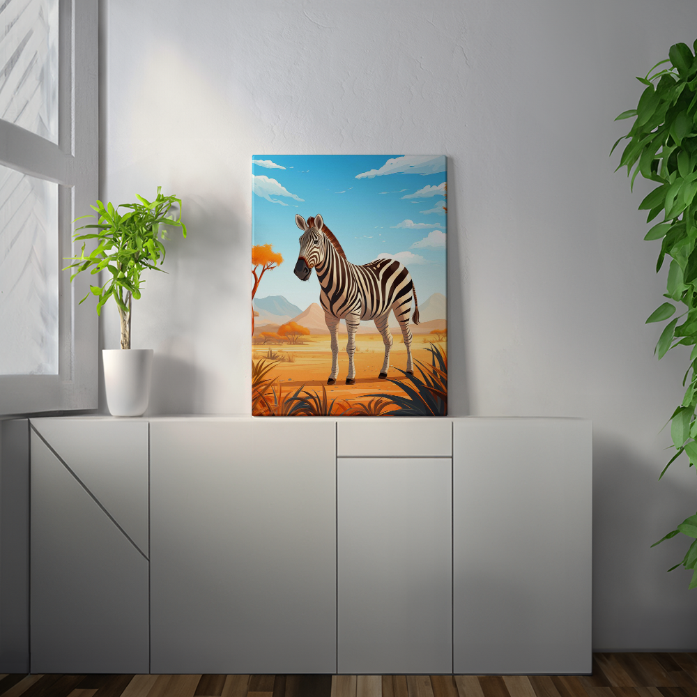 wandbilder-tiere-leinwand-poster-steppenzebra-1-3x4