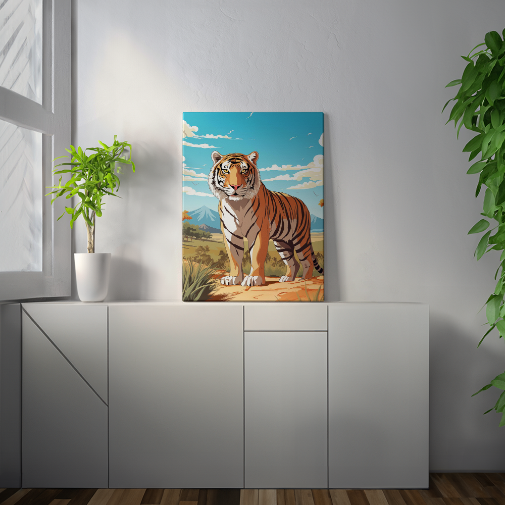 wandbilder-tiere-leinwand-poster-tiger-0-3x4