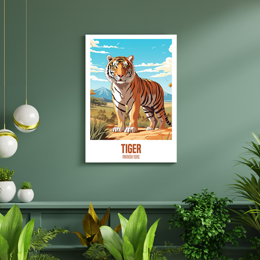 wandbilder-tiere-leinwand-poster-tiger-2-DIN-A