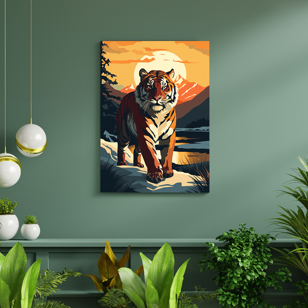 wandbilder-tiere-leinwand-poster-tiger-DIN