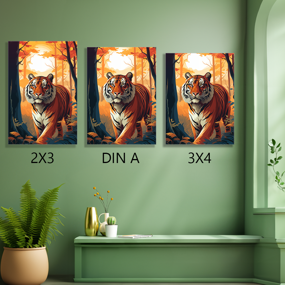 wandbilder-tiere-leinwand-poster-tiger-leinwand-collage-2