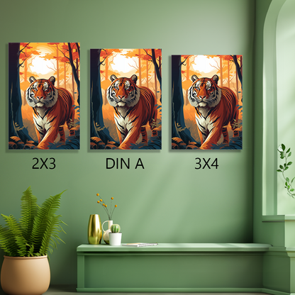 wandbilder-tiere-leinwand-poster-tiger-leinwand-collage-2