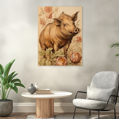 wandbilder-tiere-leinwand-poster-wildschwein-2x3