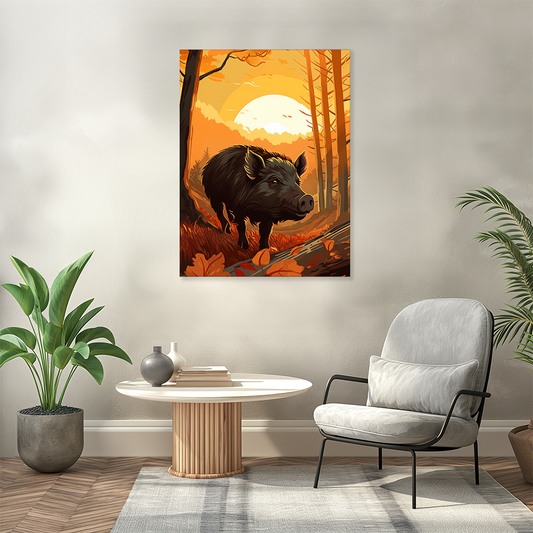 wandbilder-tiere-leinwand-poster-wildschwein-3x4