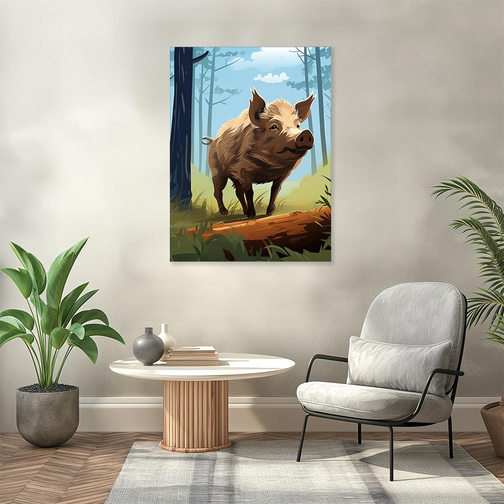 wandbilder-tiere-leinwand-poster-wildschwein-full-3x4