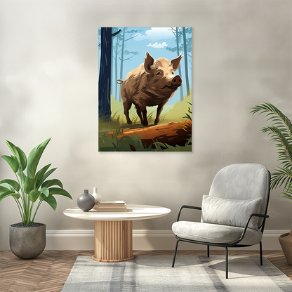 wandbilder-tiere-leinwand-poster-wildschwein-full-3x4