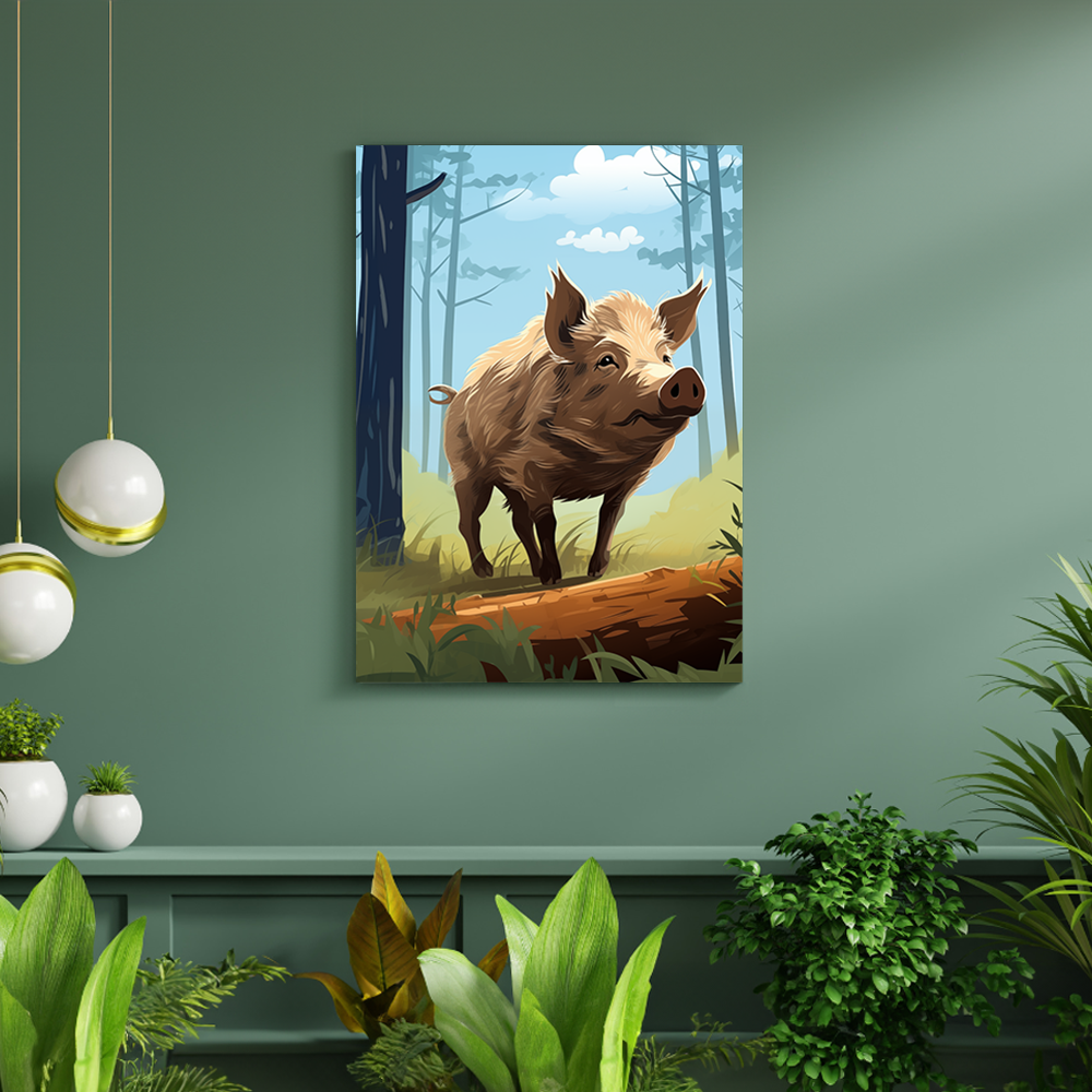 wandbilder-tiere-leinwand-poster-wildschwein-full-DIN