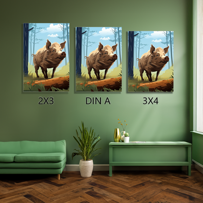 wandbilder-tiere-leinwand-poster-wildschwein-full-formatvergleich