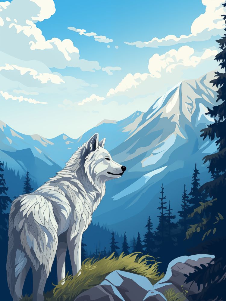 wandbilder-tiere-leinwand-poster-wolf-0-3x4