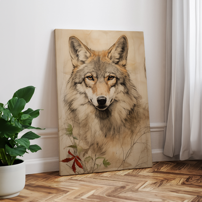 wandbilder-tiere-leinwand-poster-wolf-2x3