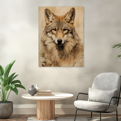 wandbilder-tiere-leinwand-poster-wolf-3x4