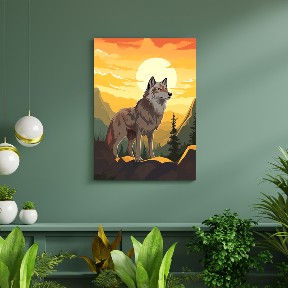 wandbilder-tiere-leinwand-poster-wolf-DIN-2