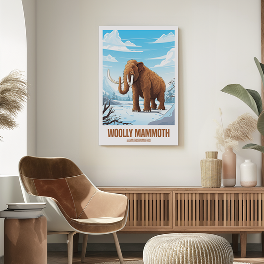 wandbilder-tiere-leinwand-poster-woolly-mammoth-2x3