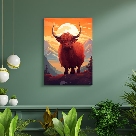 wandbilder-tiere-leinwand-poster-yak-DIN